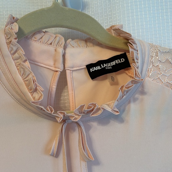 Lovely Karl Lagerfeld pale pink blouse size XL. Great detailing. - Picture 2 of 5